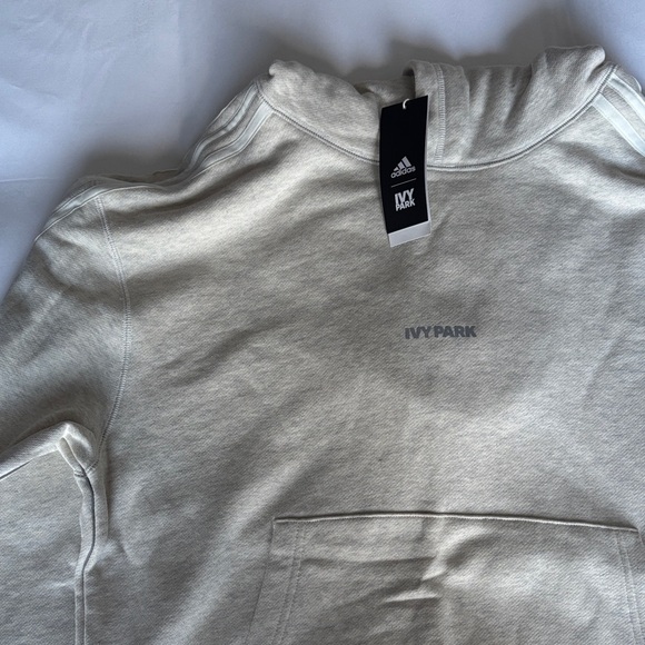 Adidas x Ivy Park Light Grey Oversized Hoodie - Picture 3 of 4
